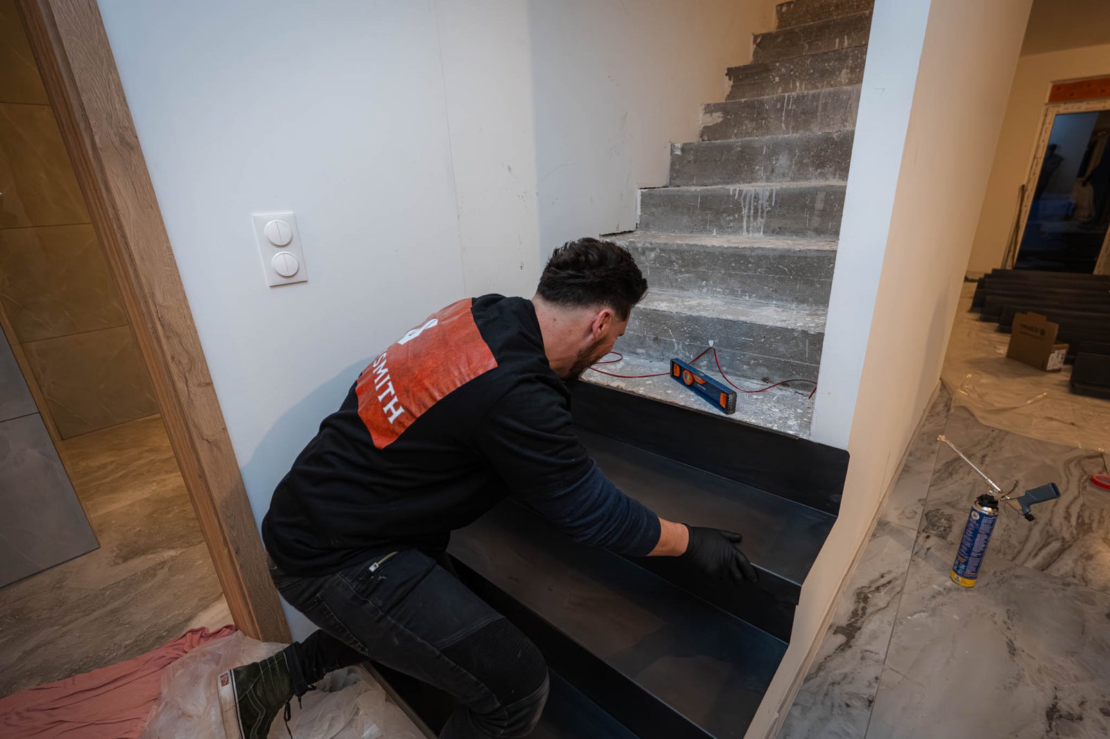 Installation habillage acier