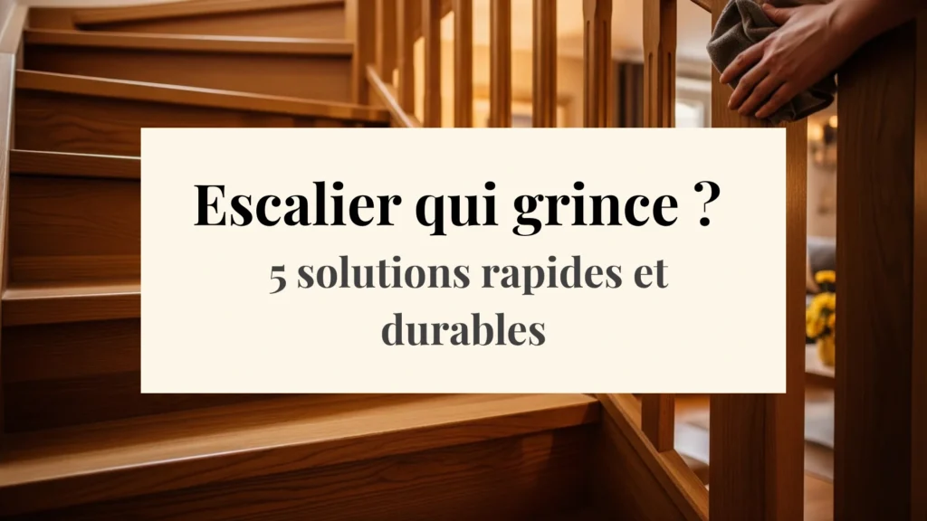 Escalier qui grince : causes, solutions et réparation durable