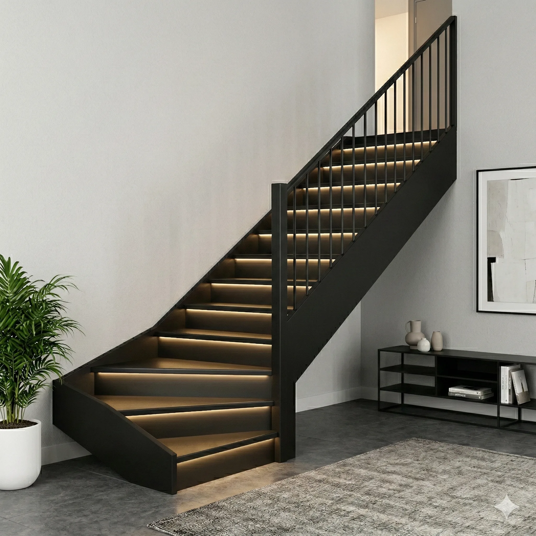 Escalier rénové Blacksmith