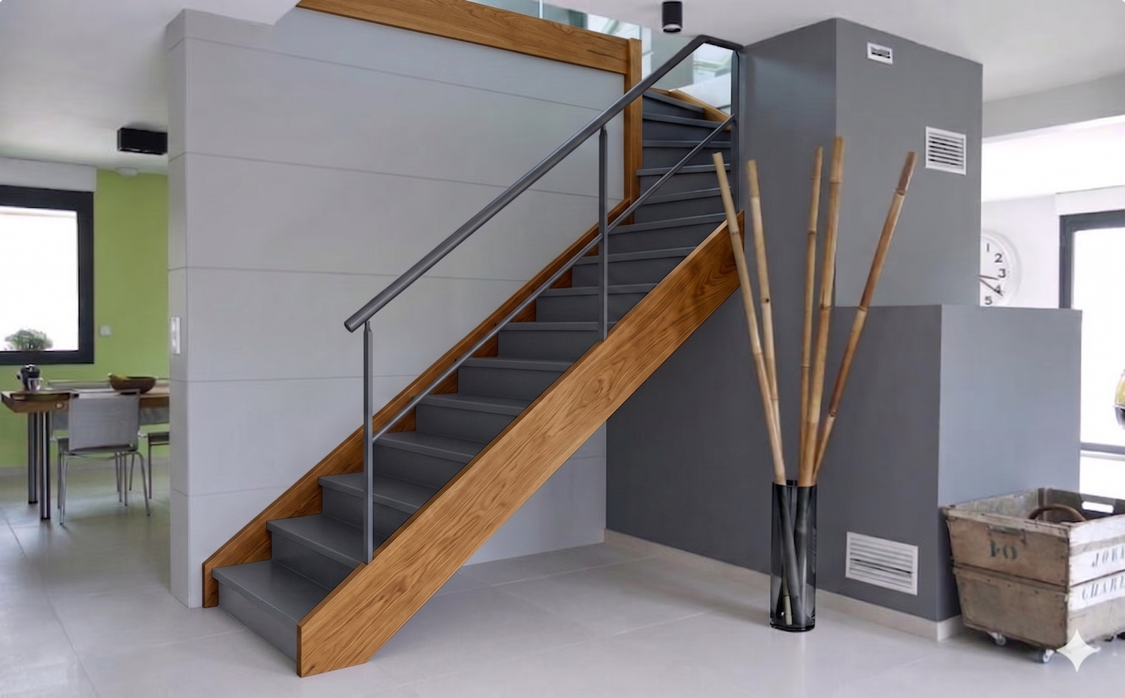 Aluminium thermolaqué — marche Blacksmith Escalier
