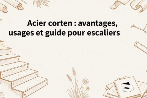 Visuel d’en-tête pour le blog : focus sur les détails d’un escalier en acier et les outils indispensables