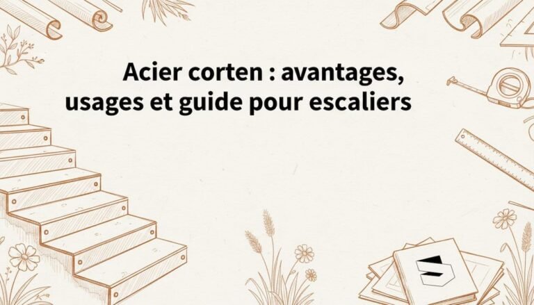 Acier corten : avantages, usages et guide pour escaliers
