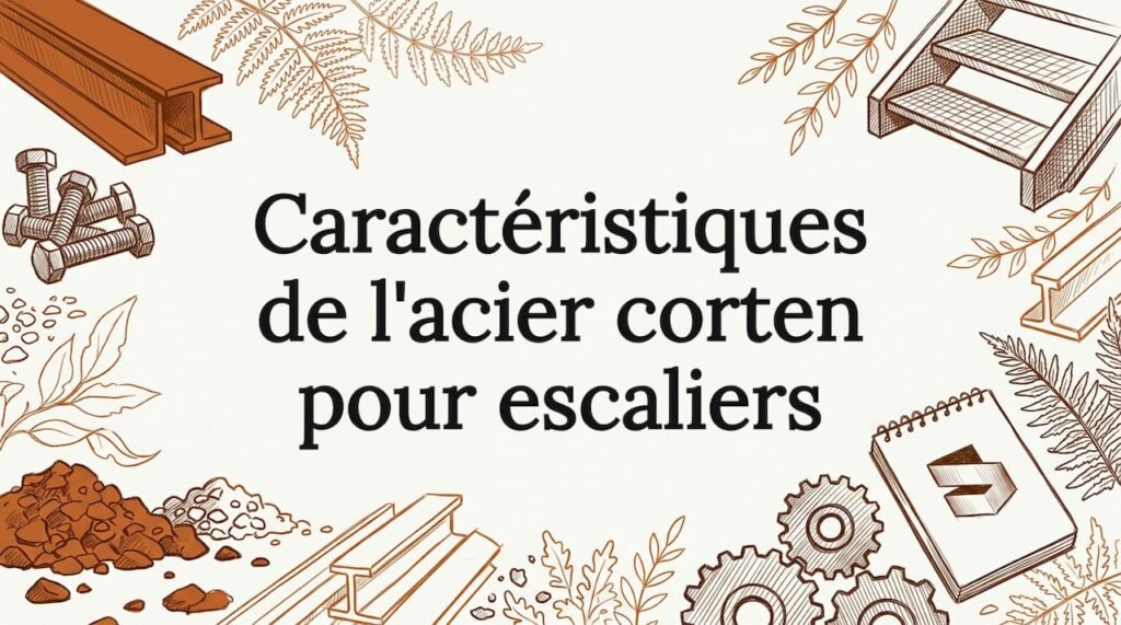 Illustration originale d’un titre réalisée à la main sur une plaque en acier corten