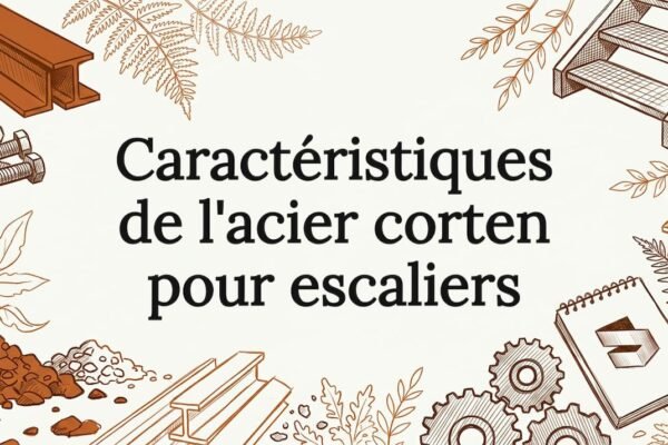 Illustration originale d’un titre réalisée à la main sur une plaque en acier corten