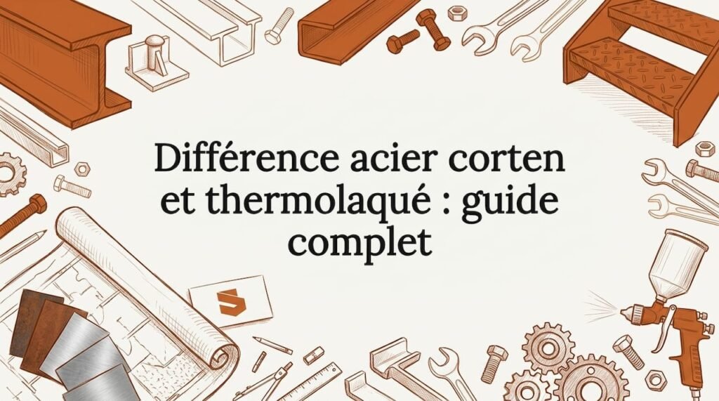 Cartouche illustré avec une zone centrale épurée, entourée d’objets en métal finement ouvragés.