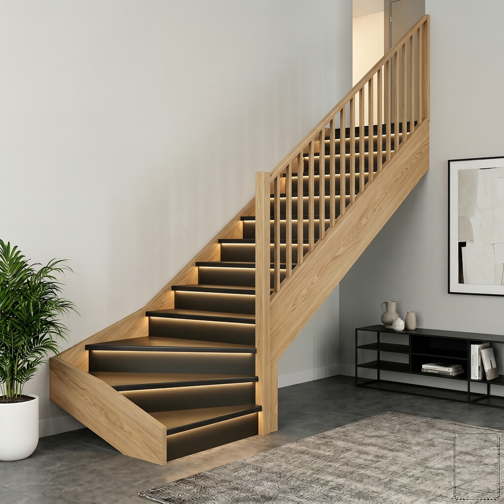 Escalier rénové Blacksmith