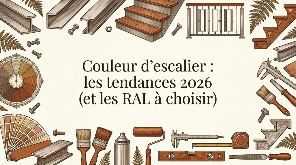 Couleur d'escalier : les tendances 2026 (et les RAL à choisir)