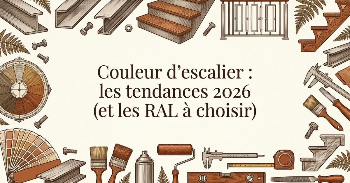 Couleur d'escalier : les tendances 2026 (et les RAL à choisir)