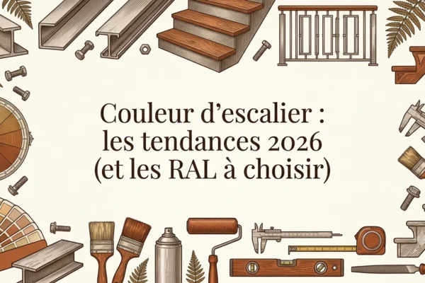 Couleur d'escalier : les tendances 2026 (et les RAL à choisir)