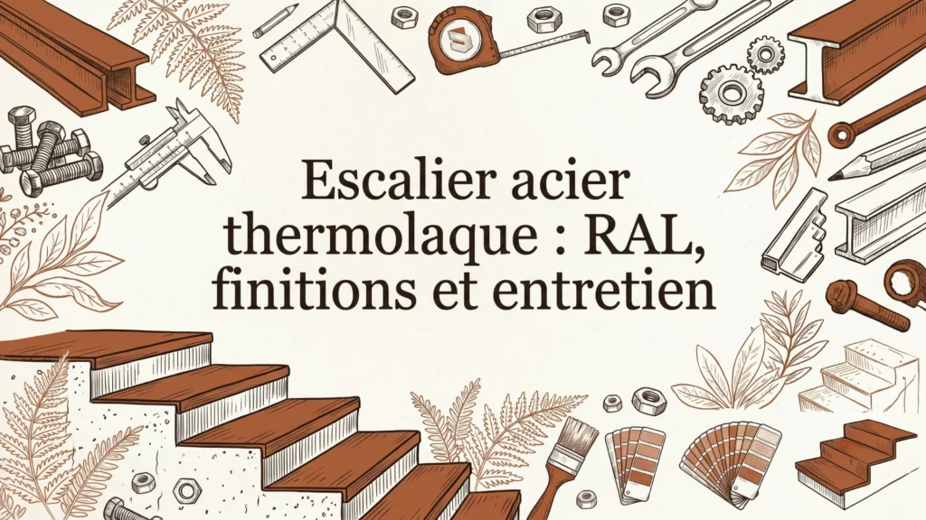 Escalier acier thermolaque : RAL, finitions et entretien