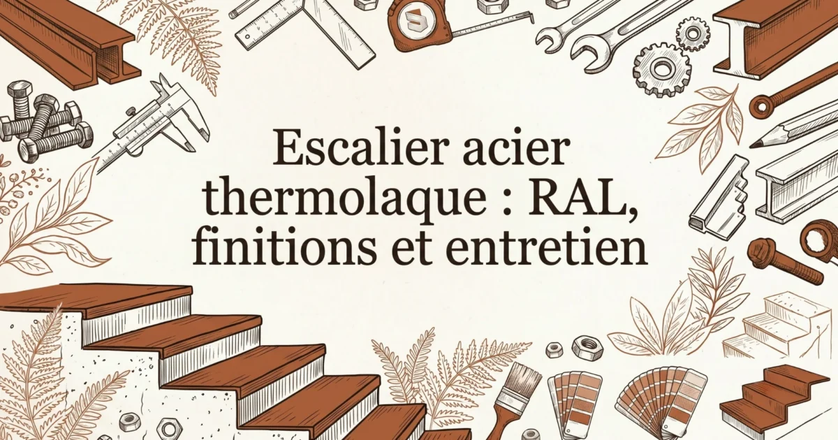 Escalier acier thermolaque : RAL, finitions et entretien