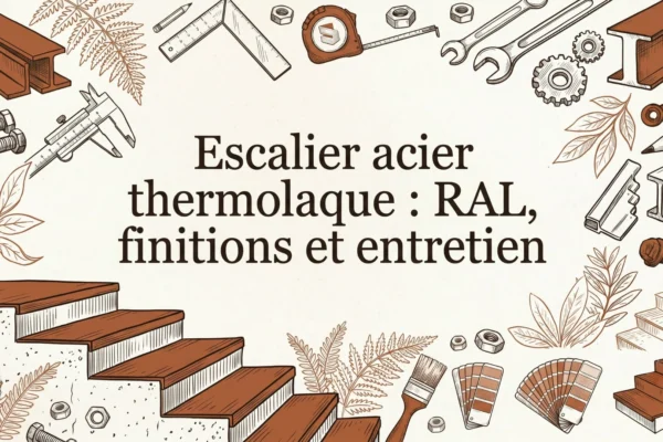Escalier acier thermolaque : RAL, finitions et entretien