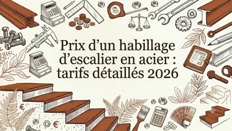 Prix d&rsquo;un habillage d&rsquo;escalier en acier : tarifs détaillés 2026