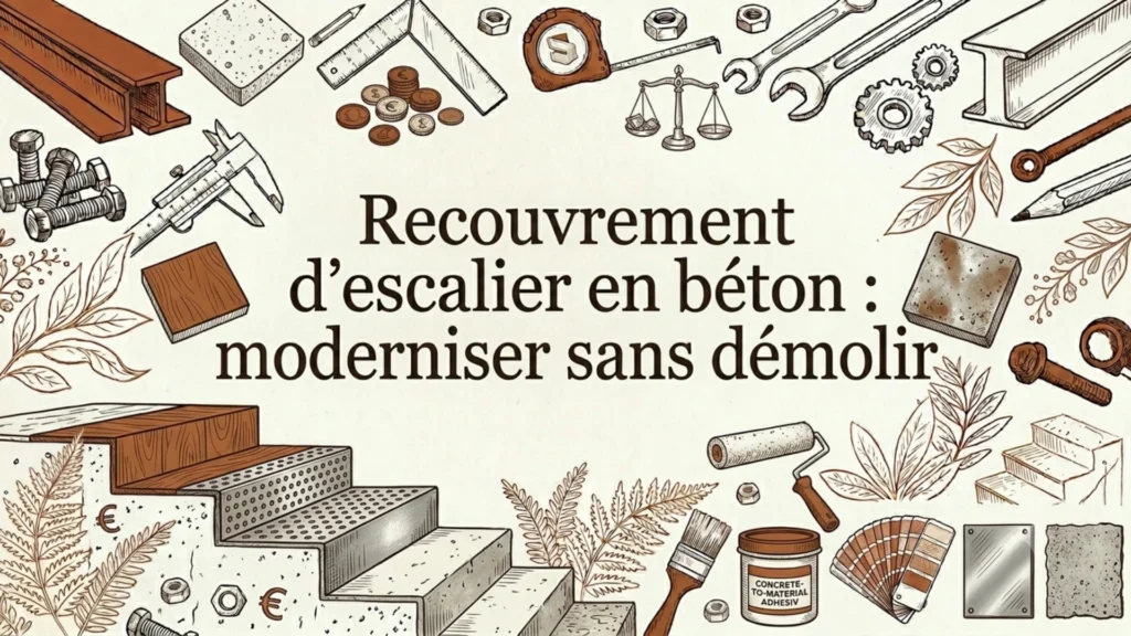 Recouvrement d'escalier en béton : moderniser sans démolir