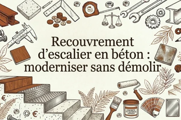 Recouvrement d'escalier en béton : moderniser sans démolir