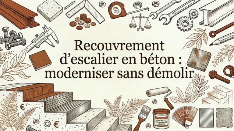 Recouvrement d&rsquo;escalier en béton : moderniser sans démolir