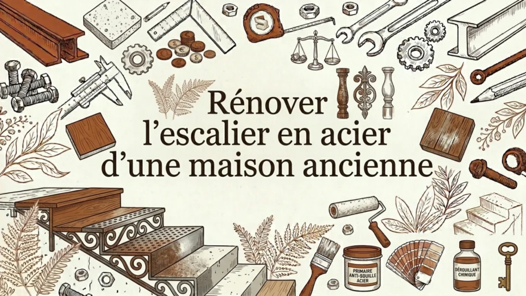 Rénover l'escalier en acier d'une maison ancienne