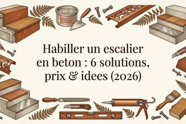 Habiller un escalier en beton : 6 solutions, prix & idees (2026)
