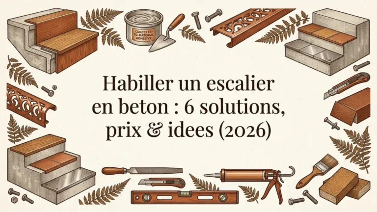 Habiller un escalier en beton : 6 solutions, prix & idees (2026)
