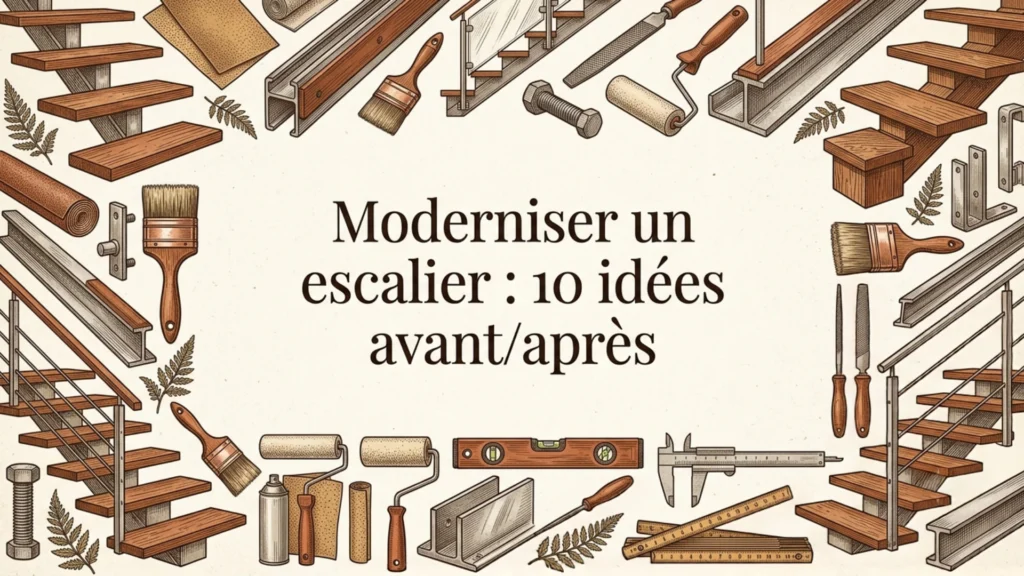 Moderniser un escalier : 10 idees avant/apres