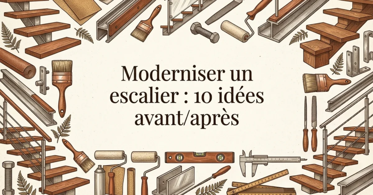 Moderniser un escalier : 10 idees avant/apres