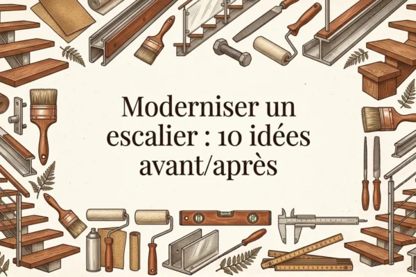 Moderniser un escalier : 10 idees avant/apres