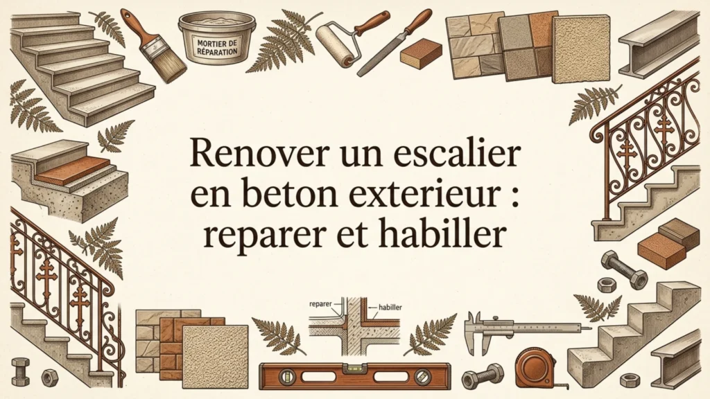 Renover un escalier en beton exterieur : reparer et habiller (2026)