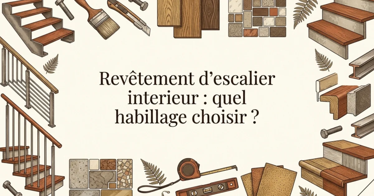 Revêtement d'escalier interieur : quel habillage choisir ? (2026)