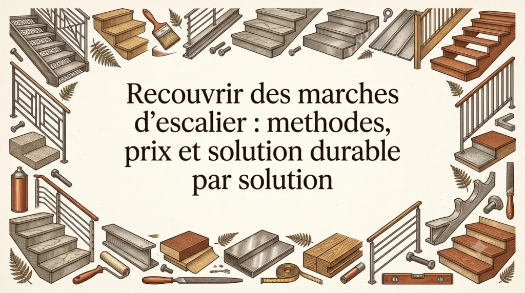 Recouvrir des marches d'escalier : methodes, prix et solution durable