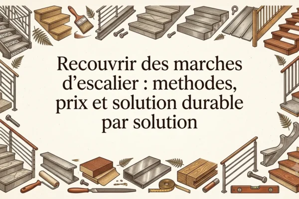 Recouvrir des marches d'escalier : methodes, prix et solution durable