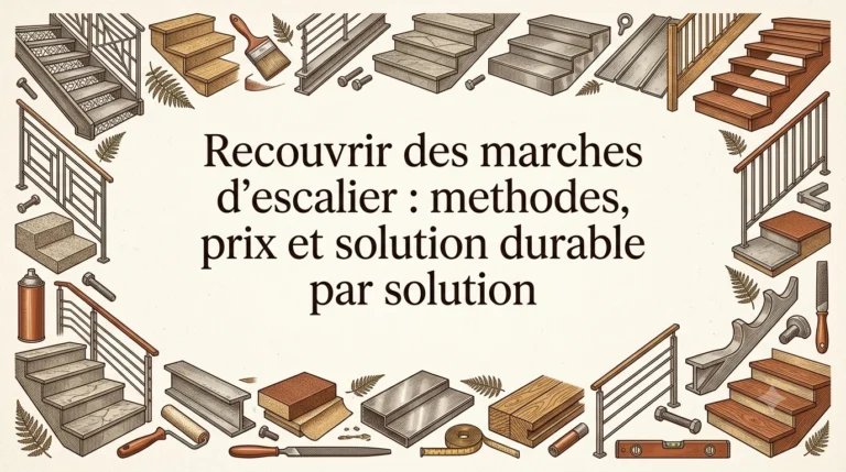 Recouvrir des marches d&rsquo;escalier : methodes, prix et solution durable