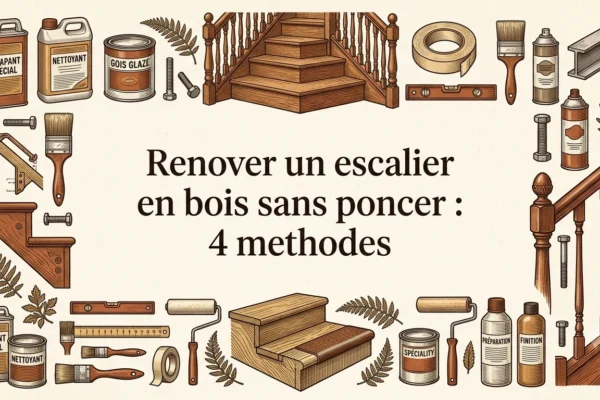 Renover un escalier en bois sans poncer : 4 methodes