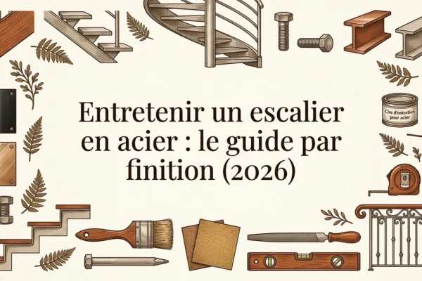 Entretenir un escalier en acier : le guide par finition (2026)