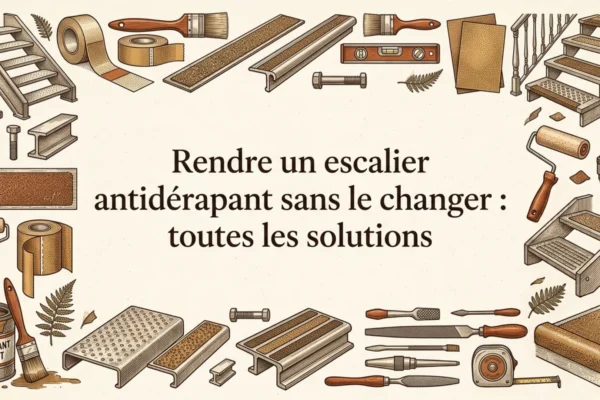 Rendre un escalier antiderapant sans le changer : toutes les solutions