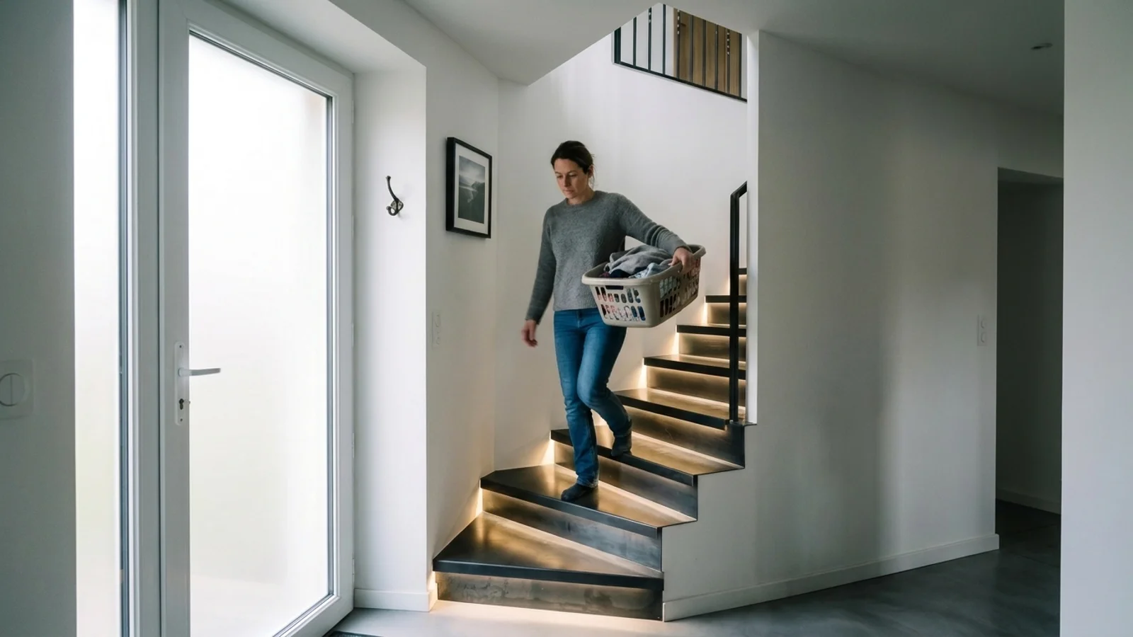 Habillage d'escalier : comparatif des solutions bois, carrelage, stratifie et acier sur-mesure