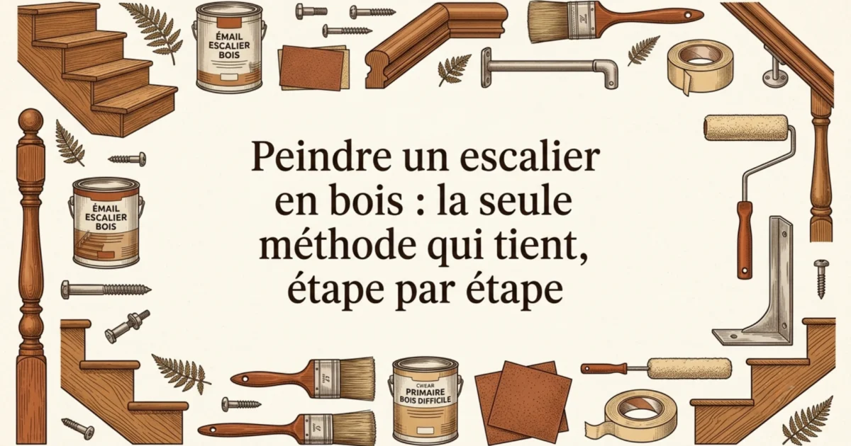 Peindre un escalier en bois : la seule méthode qui tient, étape par étape