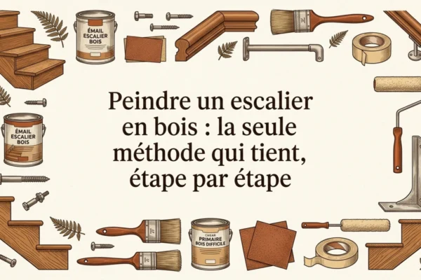 Peindre un escalier en bois : la seule méthode qui tient, étape par étape