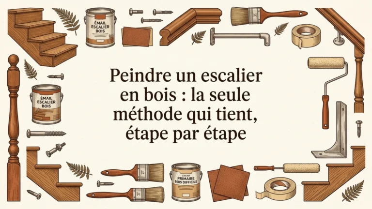 Peindre un escalier en bois : la seule méthode qui tient, étape par étape