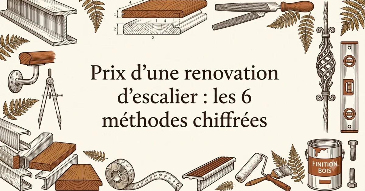 Prix d'une renovation d'escalier : les 6 méthodes chiffrées