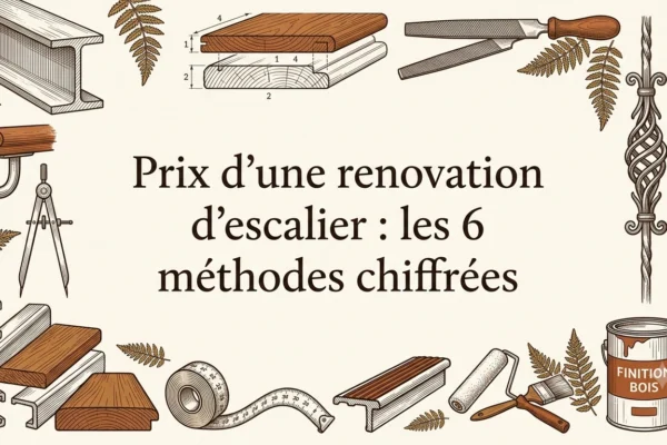 Prix d'une renovation d'escalier : les 6 méthodes chiffrées