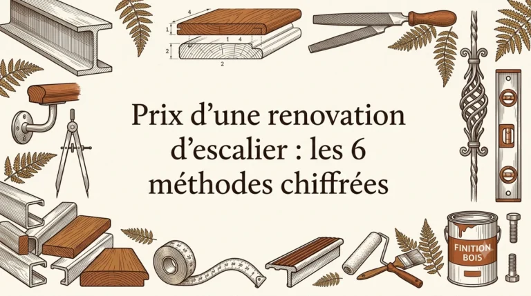 Prix d&rsquo;une renovation d&rsquo;escalier : les 6 méthodes chiffrées